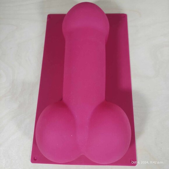 Phallic Silicone Cake/Jello Mold Hot pink Festive Fun Funny - Picture 5 of 6